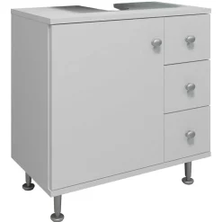 Unterbeckenschrank mit Tür und drei Schubladen - Huanga