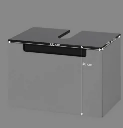 Unterbeckenschrank Tymos in Weiß