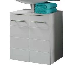 Unterbeckenschrank Veverino in Weiß Hochglanz