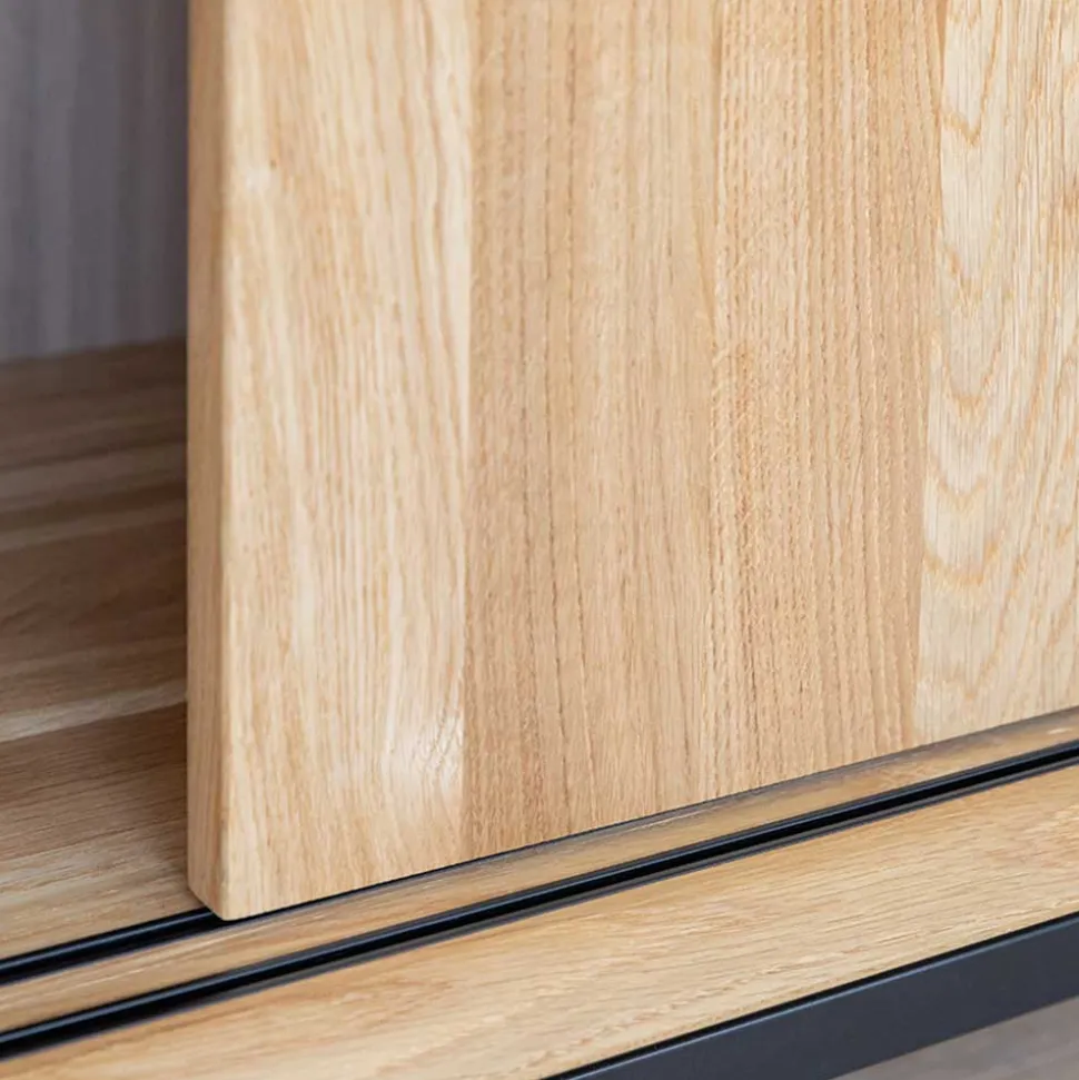 Unterschrank für Fernseher mit Schiebetüren - Fabiella