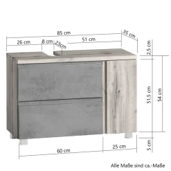 Unterschrank für Waschbecken im Modernen Stil - Eight