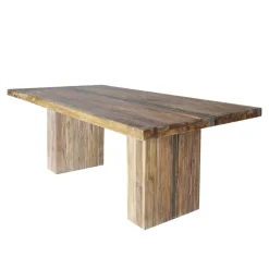 Uriger Esstisch aus Recyclingholz Teak - Etrova