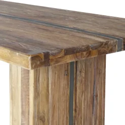 Uriger Esstisch aus Recyclingholz Teak - Etrova