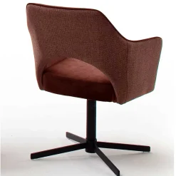 Velours Armlehnstühle in Rostfarben - Fiorello (2er Set)