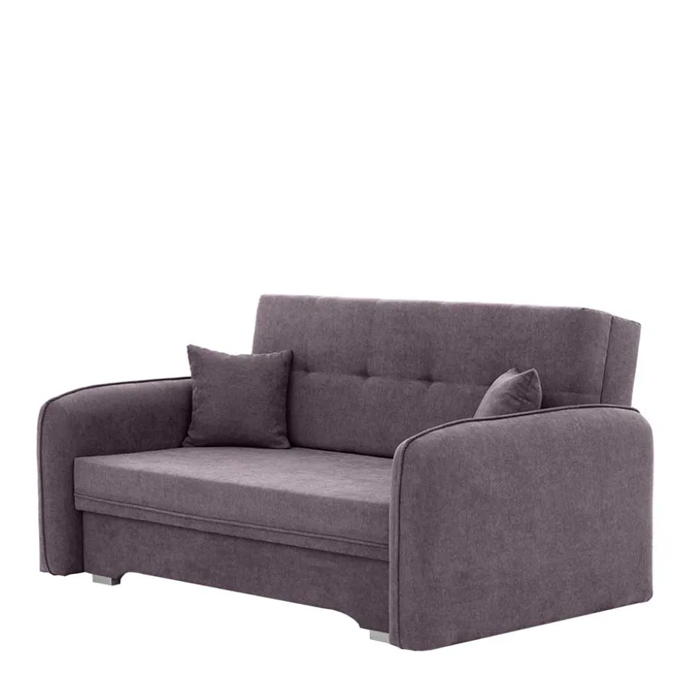 Velours Couch in Mauve mit Federkern - Speccia