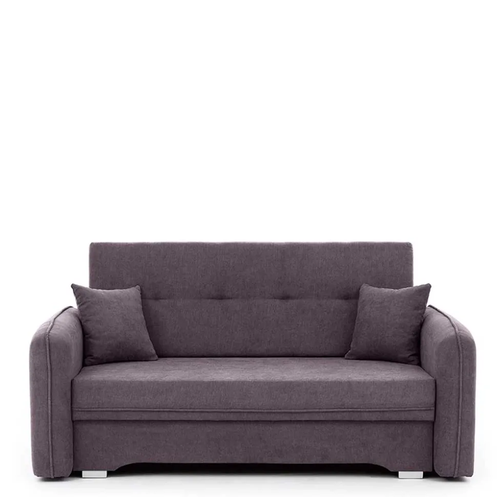 Velours Couch in Mauve mit Federkern - Speccia