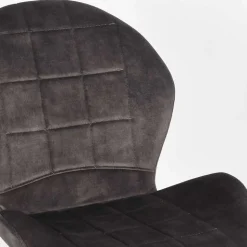 Velours Esstischstuhl in Anthrazit - Macereta (2er Set)