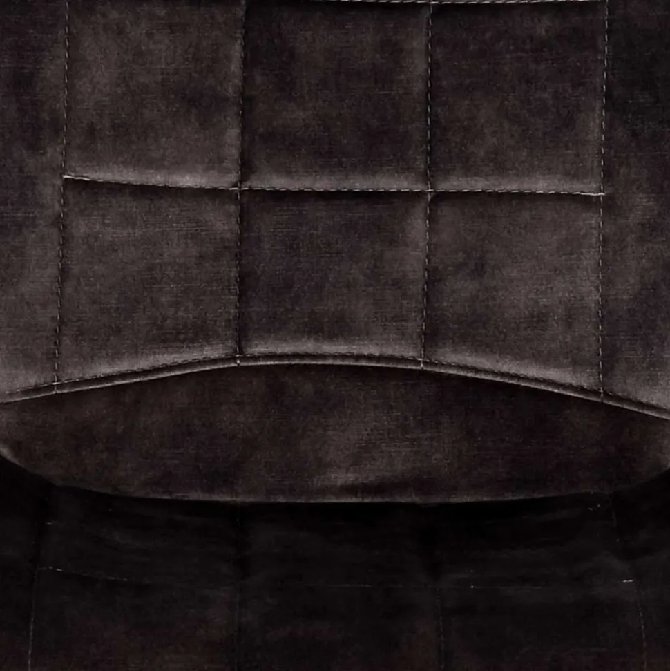 Velours Esstischstuhl in Anthrazit - Macereta (2er Set)