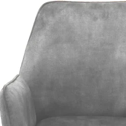 Velours Küchenstuhl mit Armlehnen - Jeremy (2er Set)