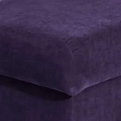 Velours Ohrensessel in Violett - Sotonio