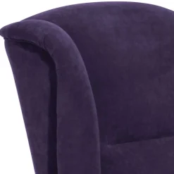 Velours Ohrensessel in Violett - Sotonio