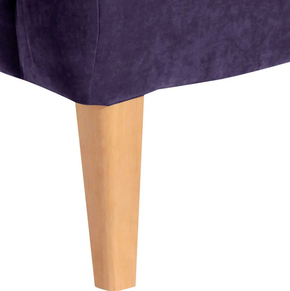 Velours Polstersessel in Violett - Beliava