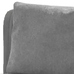 Velours Polstersessel in Silber Grau - Kolage