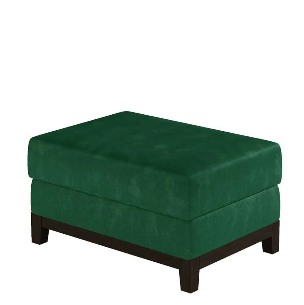 Velourshocker in Dunkelgrün und Schwarz - Faneno