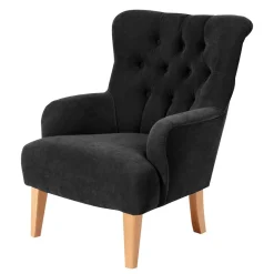 Velours-Polstersessel im Vintage Design - Fayeowa