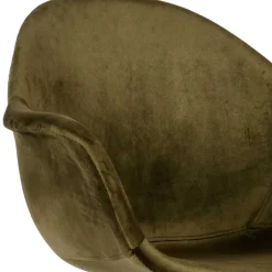 Velvet Armlehnenstuhl in Oliv Grün - Inny (2er Set)