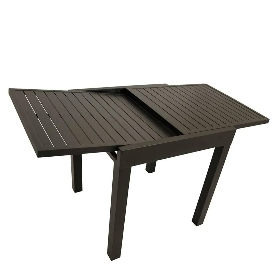 Verlängerbarer Balkontisch in Dunkelgrau - Fredoco