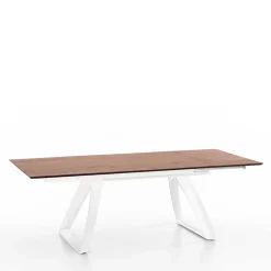 Verlängerbarer Design Esstisch zweifarbig - Sanatate