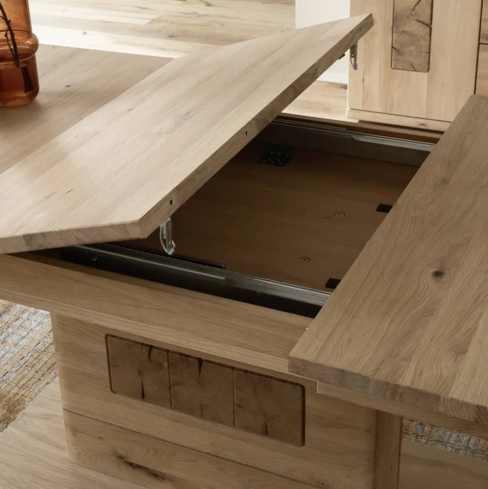 Verlängerbarer Esszimmertisch teilmassiv - Losiamos