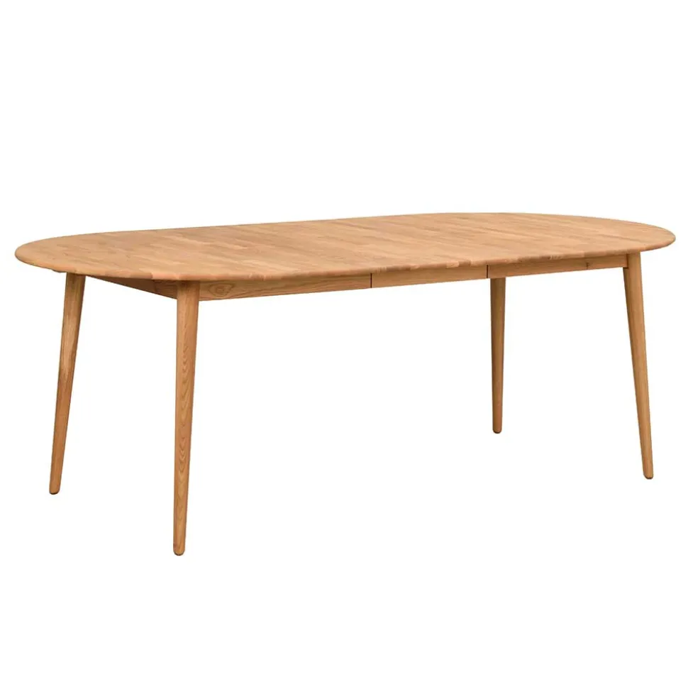 Verlängerbarer Holztisch mit ovaler Platte - Julisch