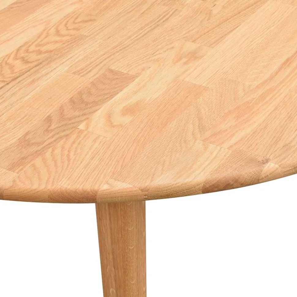 Verlängerbarer Holztisch mit ovaler Platte - Julisch