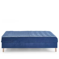 Verstellbare Daybed Polsterliege in Blau Samt - Blackbird