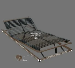 Verstellbarer Lattenrost bis 120 kg belastbar - Ocna
