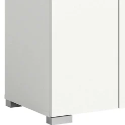 Vertiko für Schuhe in Weiß mit Dunkelgrau - Suad