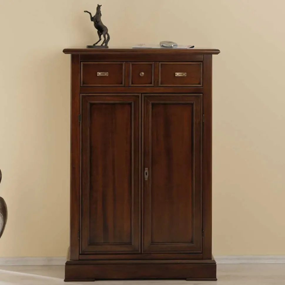 Vertiko Kommode in Walnussfarben Antik - Istefanio