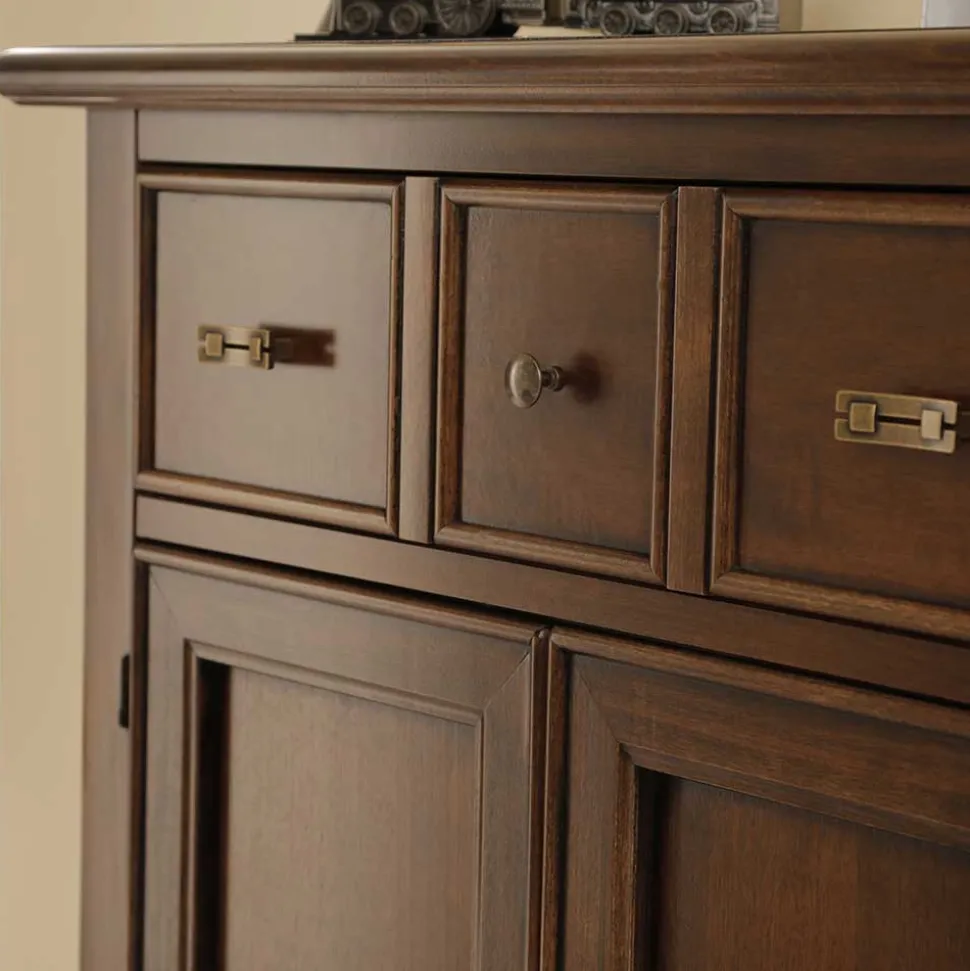 Vertiko Kommode in Walnussfarben Antik - Istefanio