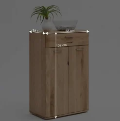 Vertiko Schuhkommode aus Balkeneiche - Mabasa