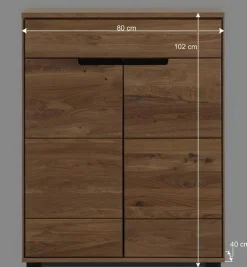 Vertiko Schuhkommode aus Eiche teilmassiv - Sennya