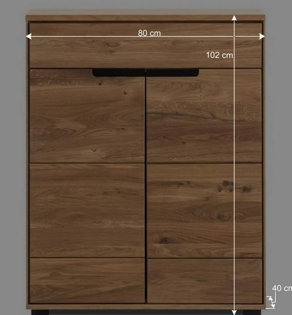 Vertiko Schuhkommode aus Eiche teilmassiv - Sennya