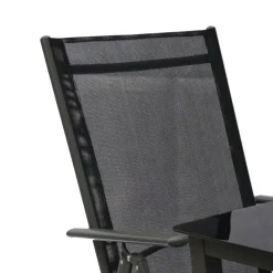 Vier Hochlehner & Gartentisch Set - Cadiz (fünfteilig)