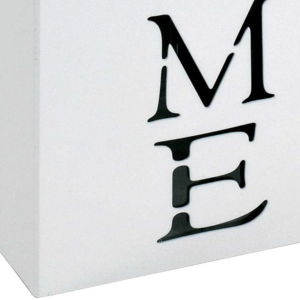 Viereckiger Schirmständer in Weiß aus Stahl - Mate