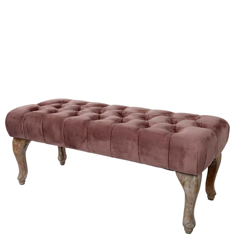 Vintage Bank in Altrosa Samt - Ruo