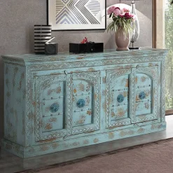 Vintage Design Anrichte in Türkis - Canopuss