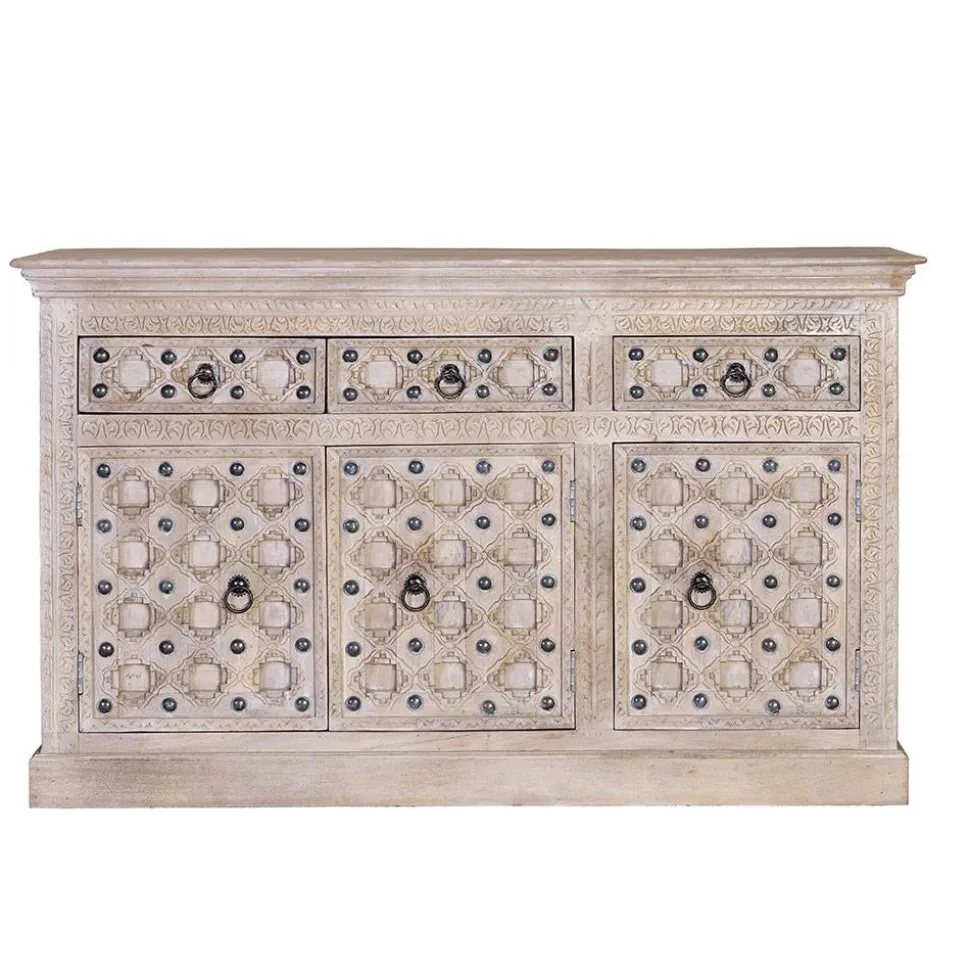 Vintage Design Anrichte in White Wash - Uladan