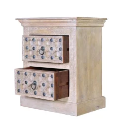 Vintage Design Kommode in Holz White Wash - Uladan