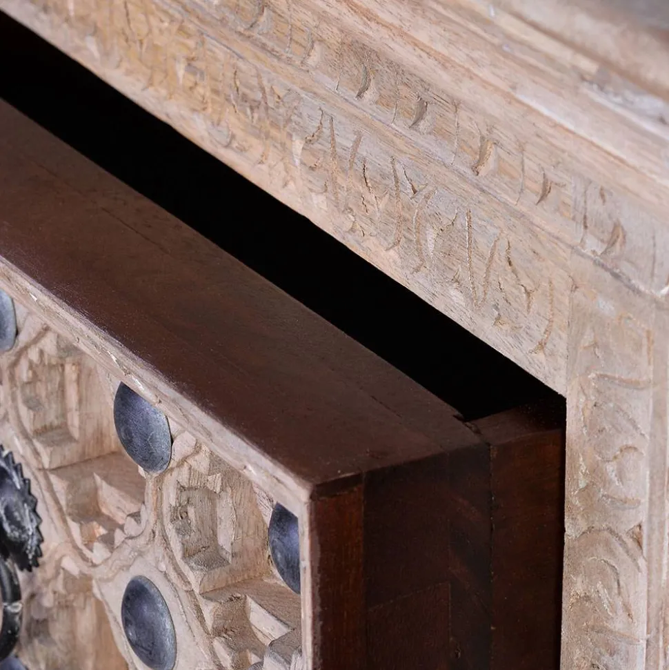 Vintage Design Kommode in Holz White Wash - Uladan