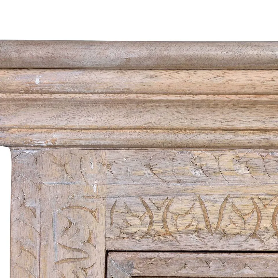 Vintage Design Kommode in Holz White Wash - Uladan