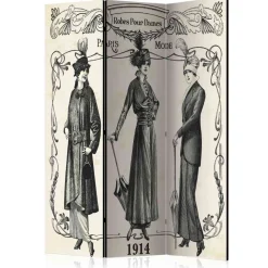 Vintage Design Paravent Damenmode 1914 - Malentra