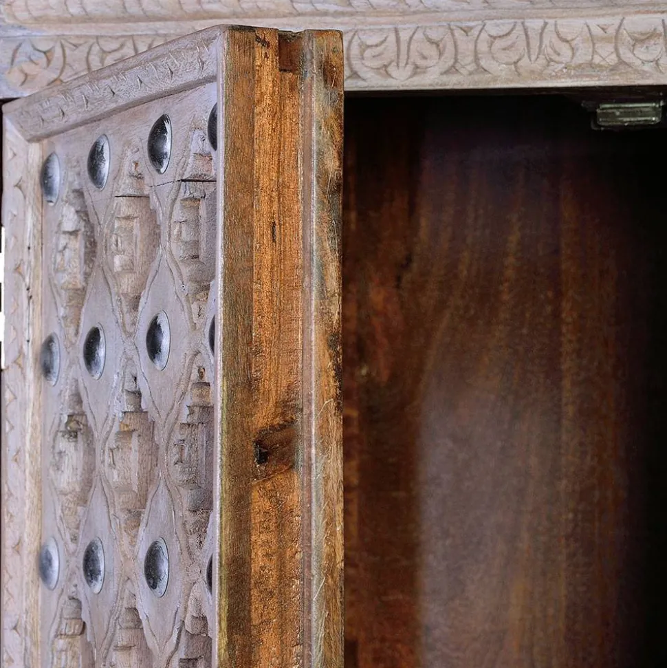 Vintage Design Schrank in White Wash - Uladan