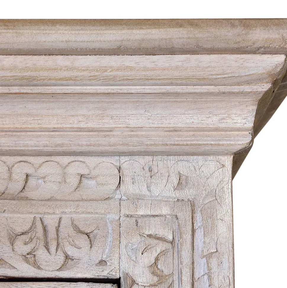 Vintage Design Schrank in White Wash - Uladan