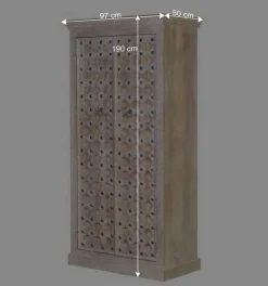 Vintage Design Schrank in White Wash - Uladan