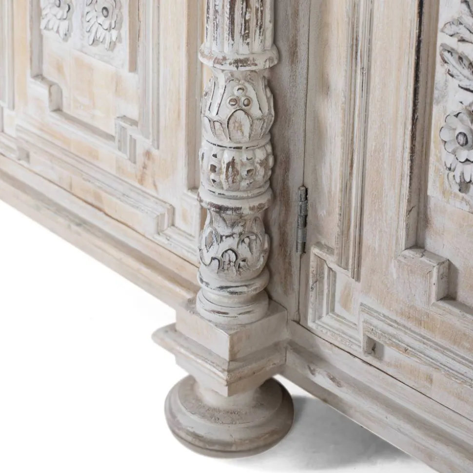 Vintage Design Sideboard in Holz White Wash - Cionga