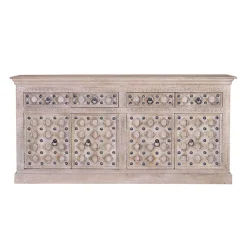 Vintage Design Sideboard in White Wash - Uladan