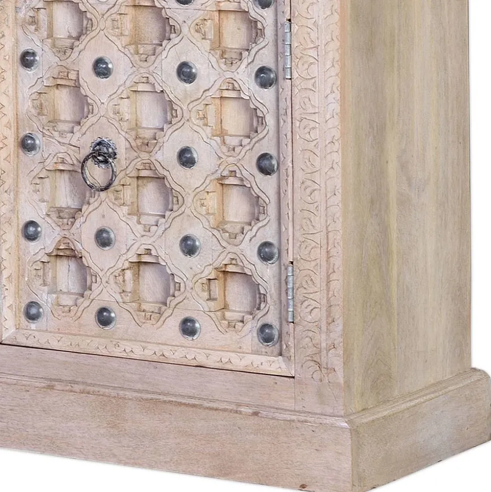 Vintage Design Sideboard in White Wash - Uladan