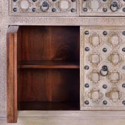 Vintage Design Sideboard in White Wash - Uladan