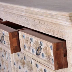 Vintage Design Sideboard in White Wash - Uladan